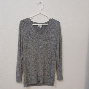 "Make Offer" Lucky Brand Heather Gray V-Neck Sweater